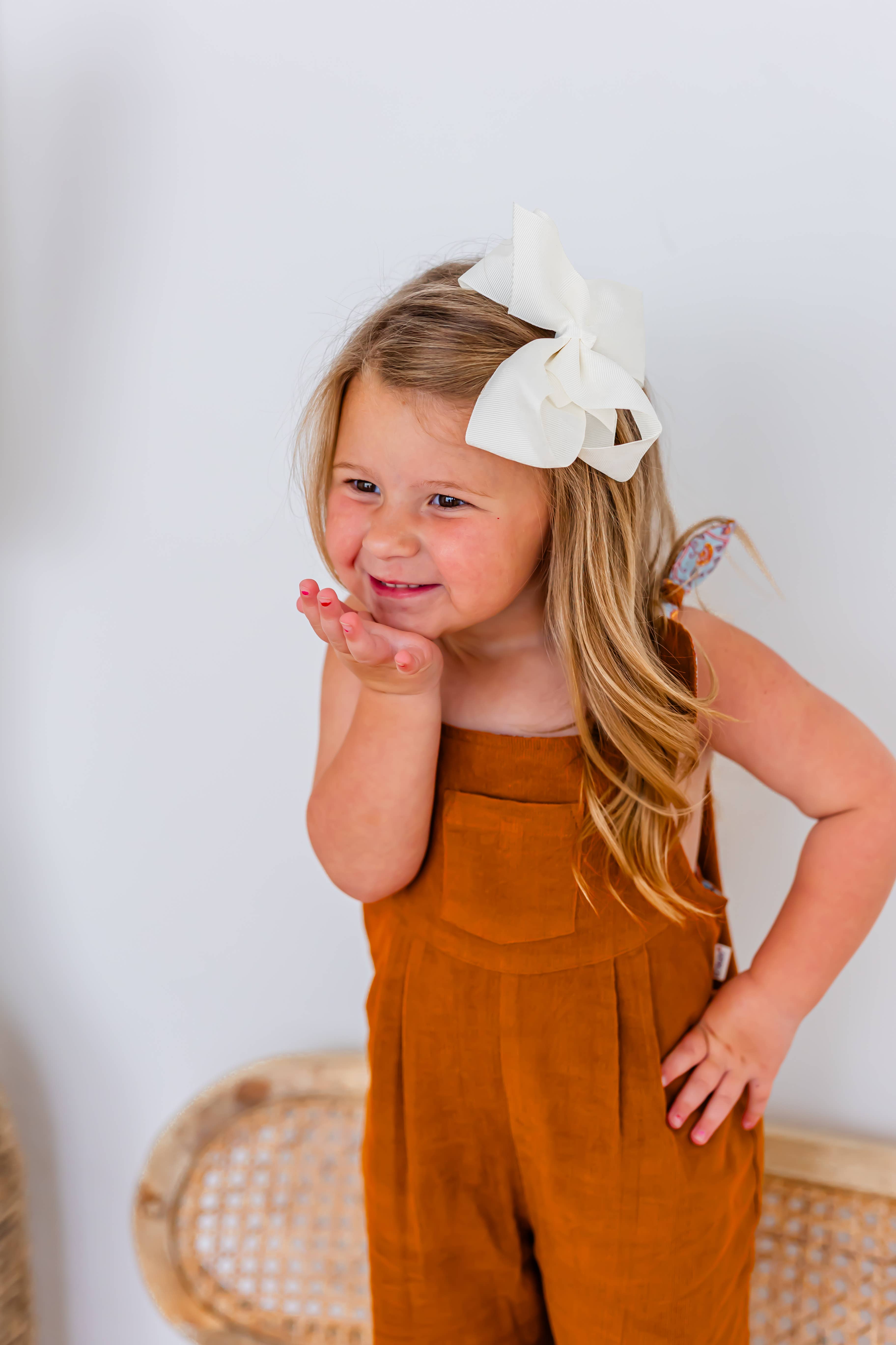 Yo Baby - Wholesale Jumpsuit - Kids - Reversible Solid Rust Corduroy & Rust Floral Printed Jumpsuit : Infant : Baby : Toddler : Tween : Kids6