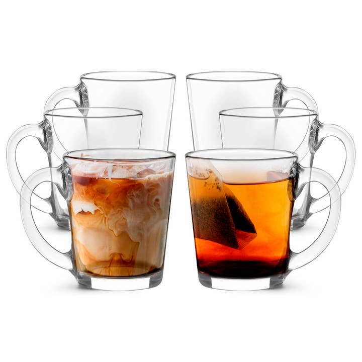 Lemonsoda - Wholesale Coffee Mug - Glass Coffee/Tea Mug - 10.5oz - Set of 6