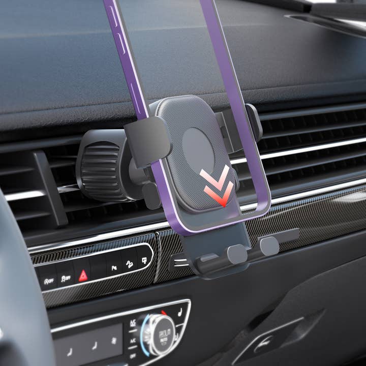 LAX Gadgets – wholesale Car Decorative Charm - Unisex – LAX Gravity Clear Cradle Car Vent Mount with Retail Pack4