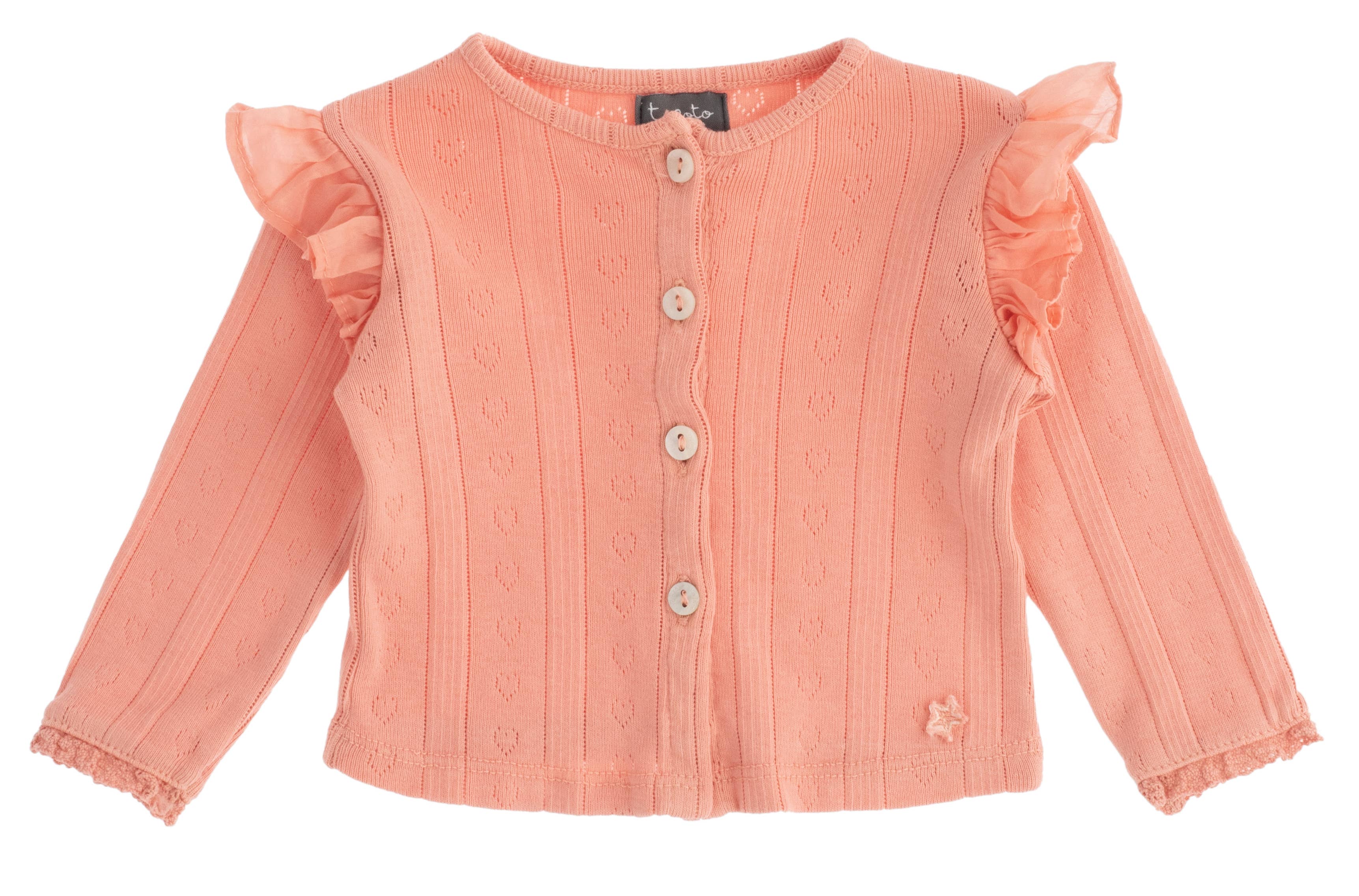 Tocoto Vintage - Wholesale Button Down Shirt - Kids - Org. Cotton Pointelle Baby S607211