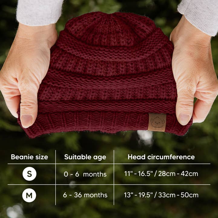 KeaBabies - Wholesale Newborn/Knit Hat - Baby - KeaBabies 3-Pack Warmzy Baby Beanies (Terracotta, M)