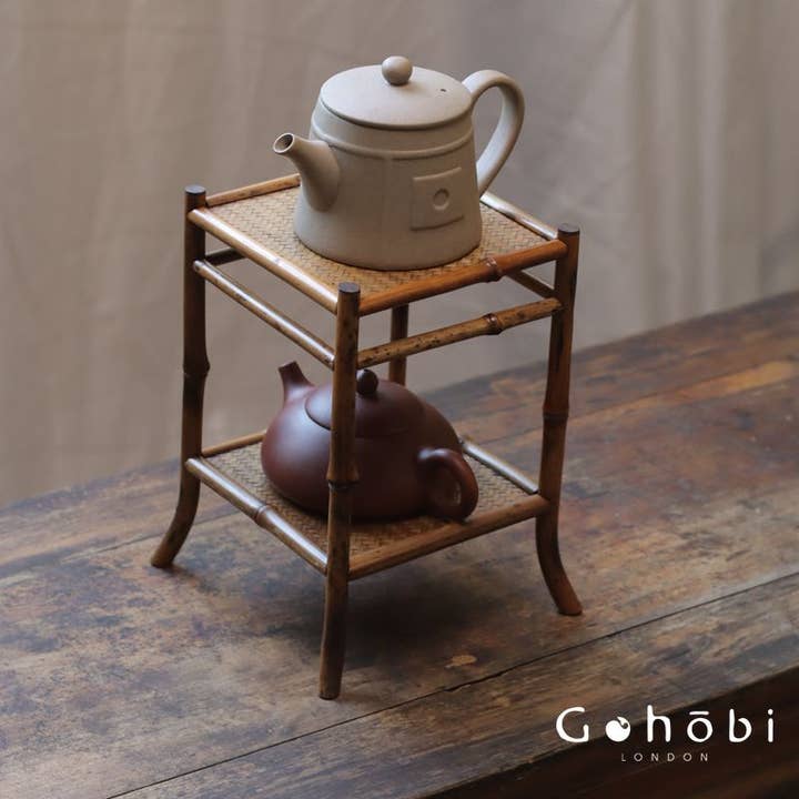 Gohobi (We cover U.S. import duties) - Wholesale Side Table - Gohobi Handmade Bamboo Display Table – Desktop Meilu Gushan Tea Stand & Mini Bonsai Platform8
