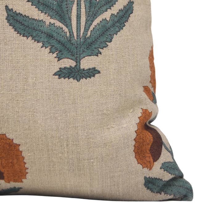 Fabdivine - Wholesale Throw Pillow Cover - Classic Block Printed Thick Linen Cushion Cover - Badshah4