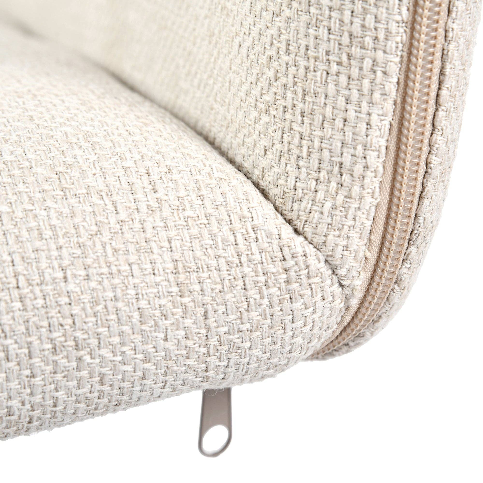 Urban Meuble - Vendita all'ingrosso Sedie - Set di 4 sedie da pranzo scandinave girevoli in tessuto beige CALIFORNIA KD BEIGE SWIVEL X26