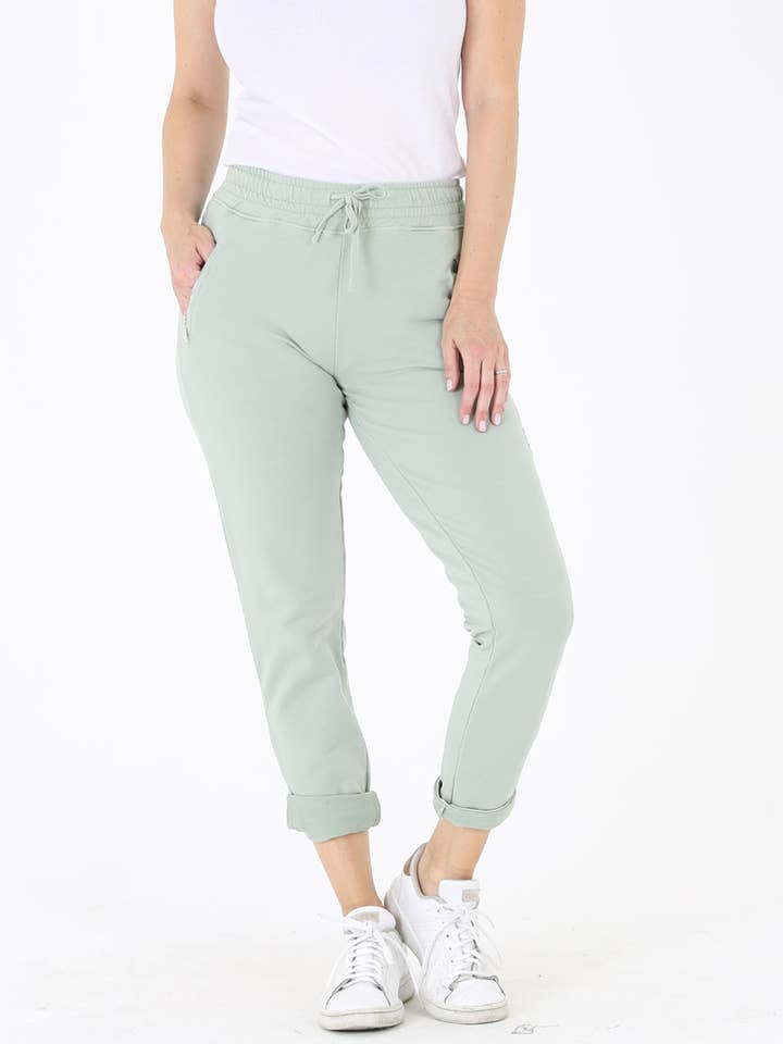 Nostalgia - Vente Pantalon d'intérieur/de jogging – femme - JOGG DE JOGGING EN TISSU ÉPONGE NP746-ASIS AVEC LIEN À NOUER SUR LE DEVANT ET POCHE ZIPPÉE59