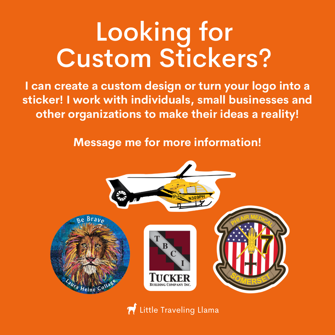 Little Traveling Llama - Wholesale Sticker - Chicken Sticker Set of 58