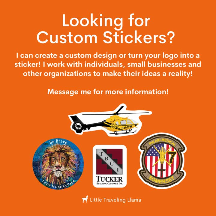 Little Traveling Llama - Wholesale Sticker - Chicken Sticker Set of 58