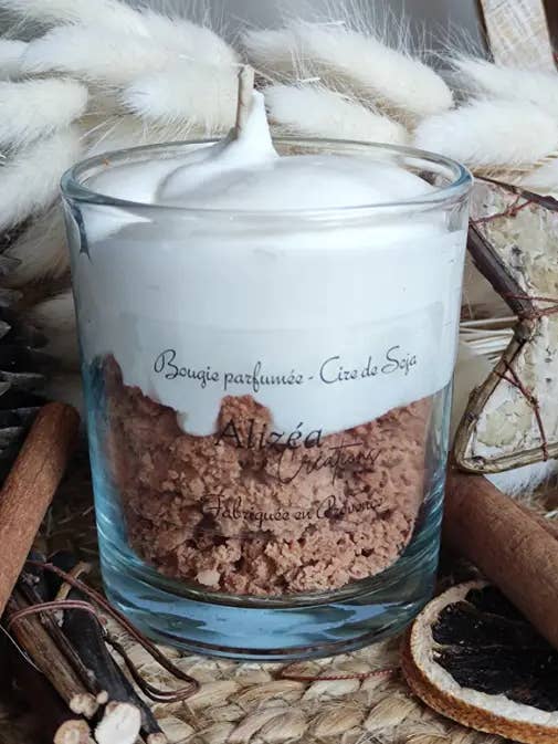 Karamell-Salzbutter-Schaumkerze 80g für den Großhandel von LES CREATIONS D'ALIZEA