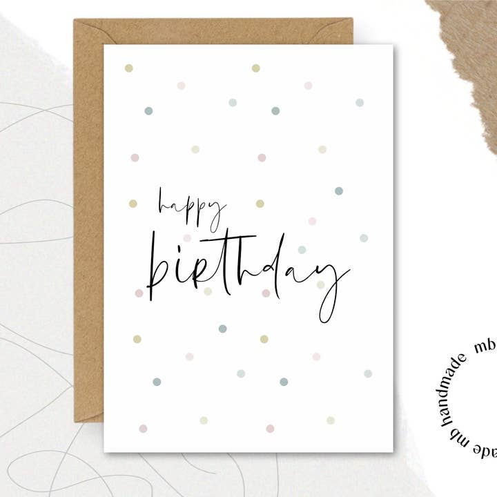 mb handmade - Vendita all'ingrosso Biglietti di auguri - buon compleanno | punti