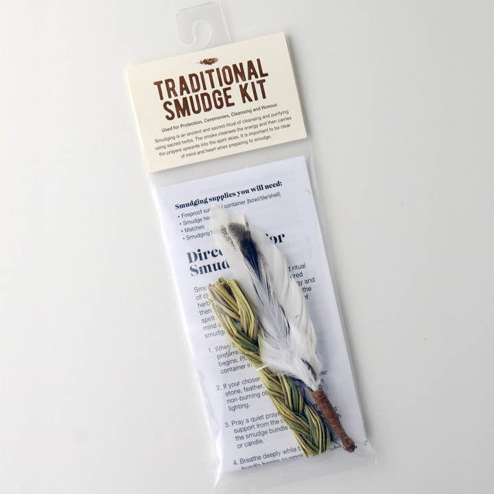 Monague Indigenous Crafts & Gifts - Wholesale Sage Bundle - Traditional Sweet Grass Smudge Kit