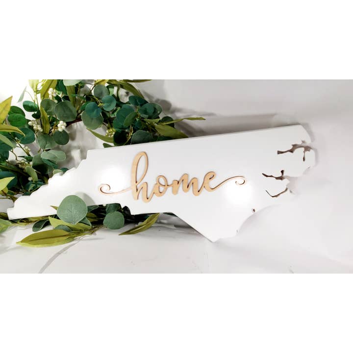 Cul de Sac Critters - Wholesale Wall Accent - 2ft Custom Town or home, North Carolina State Solid wood3