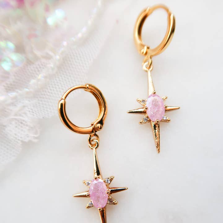 Lilac Whisper Star Huggies for wholesale by Bittersweet