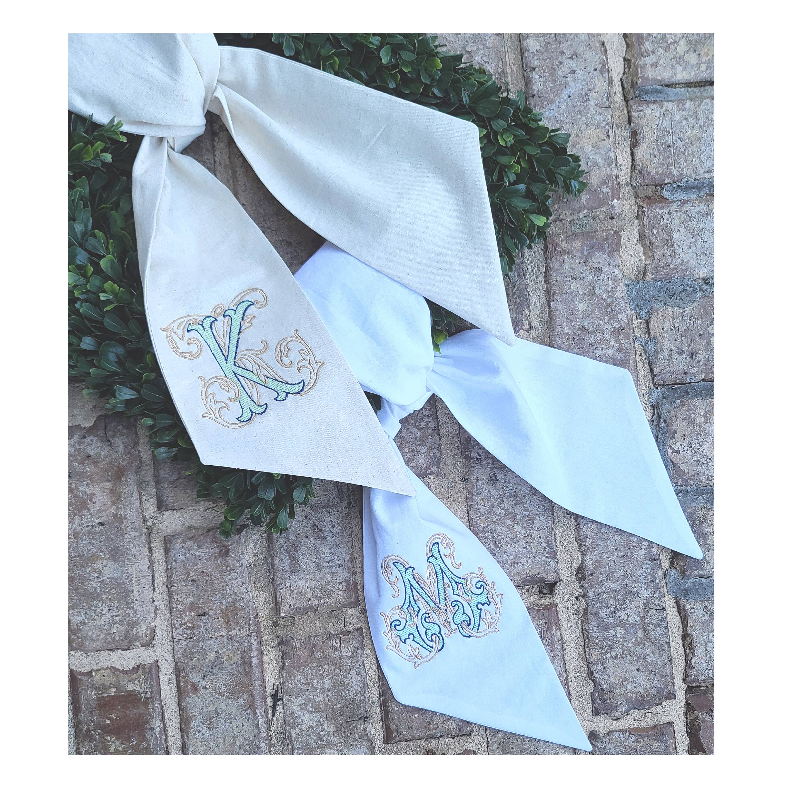 THE ROYALTY COLLECTION - Wholesale Wreath - Linen Blend Sashes7