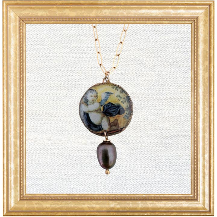 Amorini Morgaine Necklace for wholesale by Folkloric Jewelry