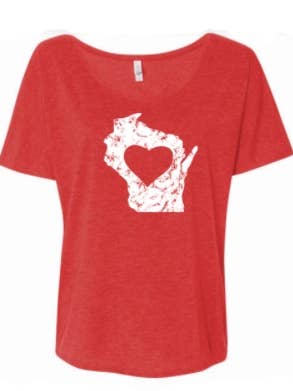 HomeLove Scoop neck Tshirt for wholesale by Flags Over Wisconsin
