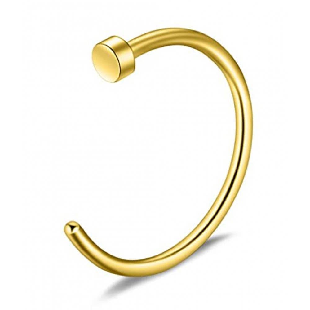 Bodytrend - Vendita all'ingrosso Piercing ad anello per naso - Titanio - Cerchietto per il naso, Anello per il naso, Anello a C1