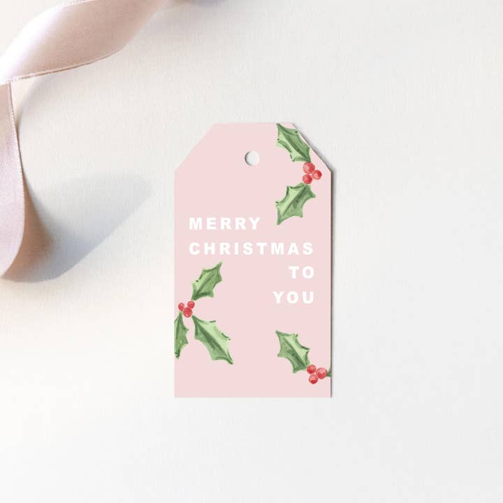 Merry Christmas to You Christmas Gift Tags - Set of 8 Tags for wholesale by By Caroline Ann