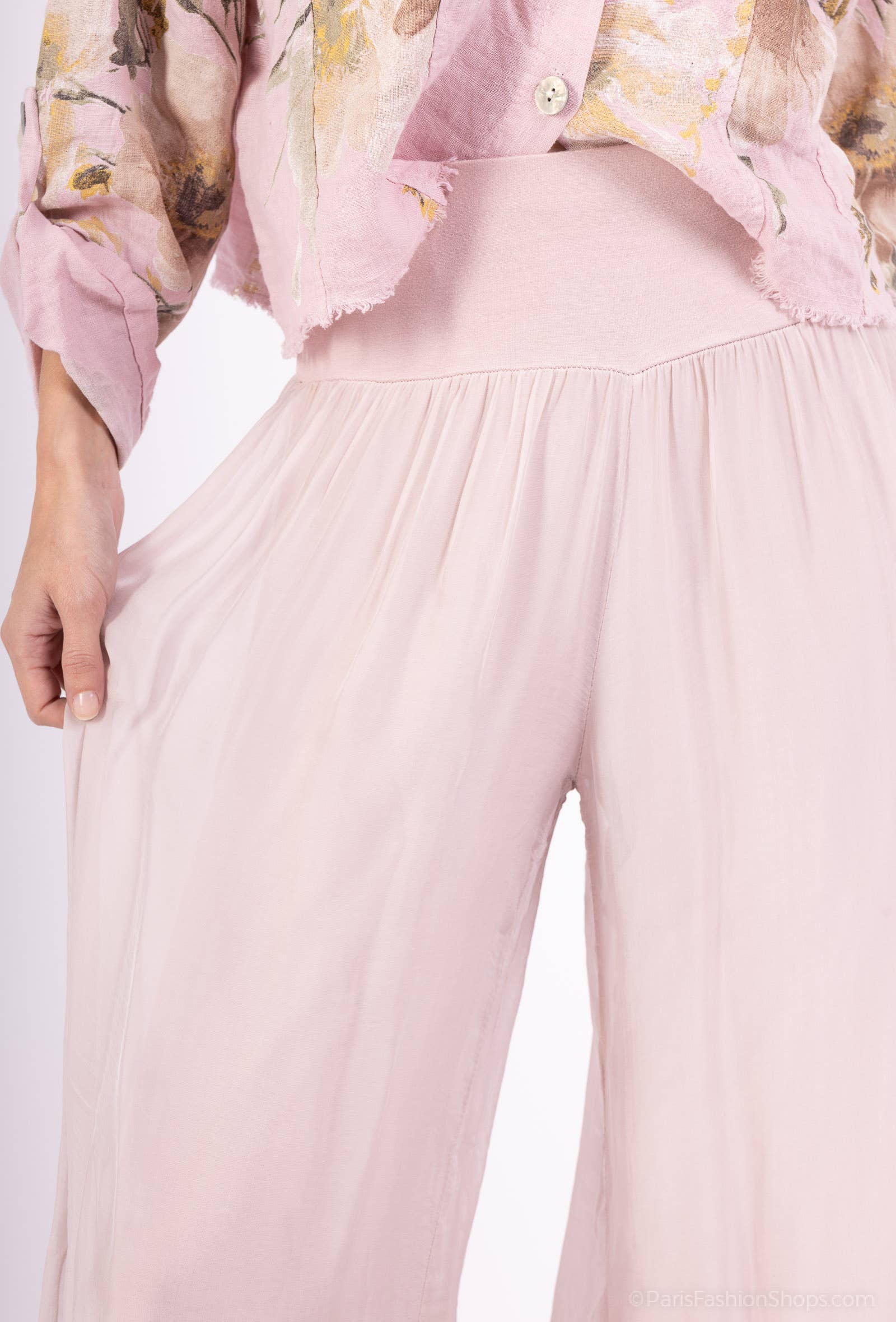 Shyloh - Vente Pantalon – femme - Pantalon soie ouvert sur les côtés du bas 204644