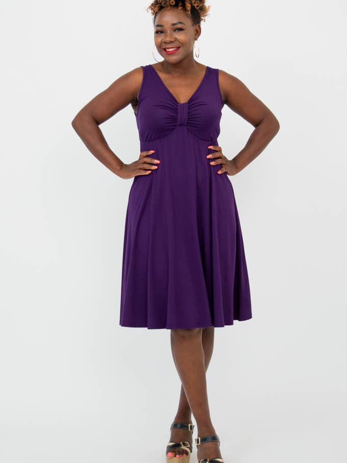 Genesis-jurk, Royale, bamboe voor wholesale door Blue Sky Clothing Co LLC