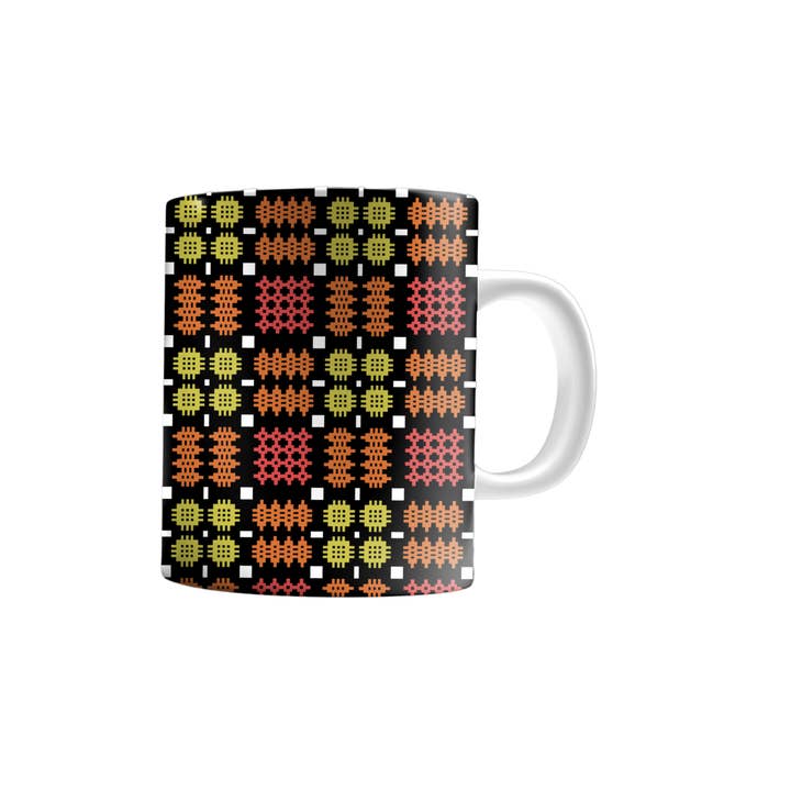 Moose & Co - Wholesale Coffee Mug - Welsh Tapestry Blanket Print Mug