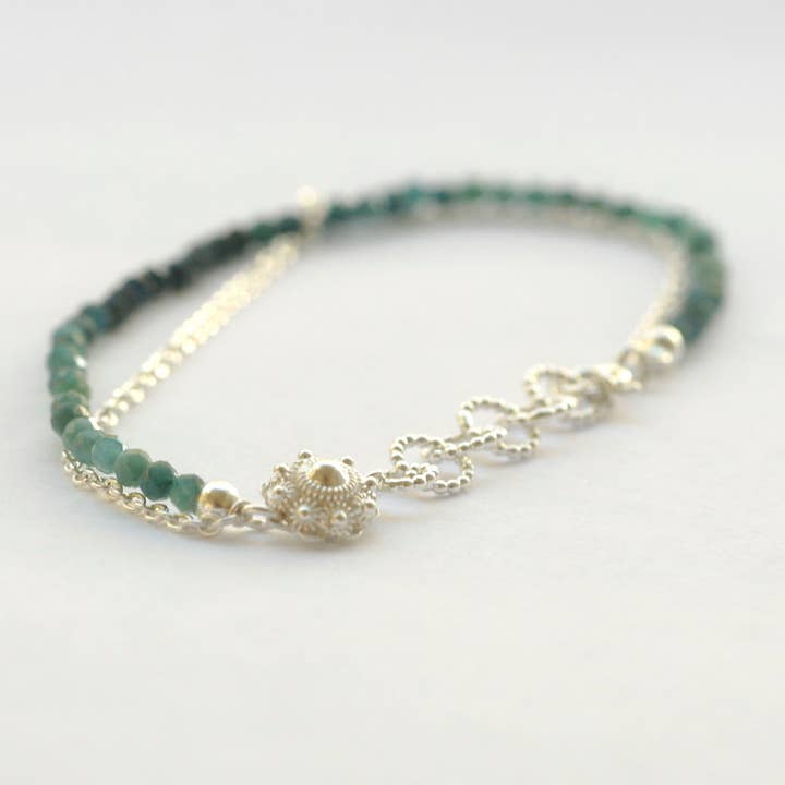 Seemannsknoten-Armband mit Turmalin für den Großhandel von Hester Zagt Sieraden