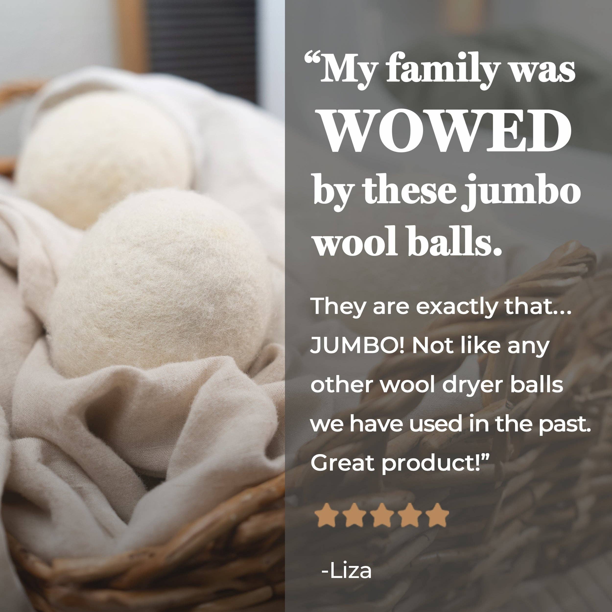 Rustic Strength - Wholesale Dryer Balls - Jumbo Sheep Wool Dryer Balls8