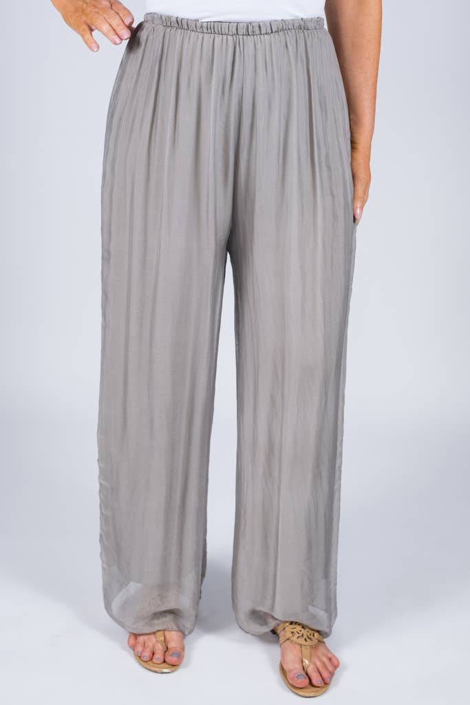 TINA Stephens Italy/Tees By Tina - Wholesale Pants - Women's - Roxy Silk Straight Leg Pant (PL212)10