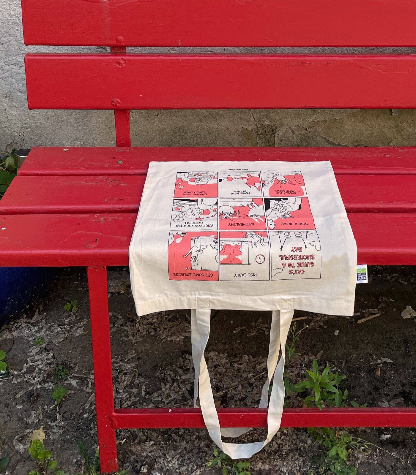 War and Peas - Wholesale Tote Bag - Unisex - Cat's Guide Organic Tote Bag4