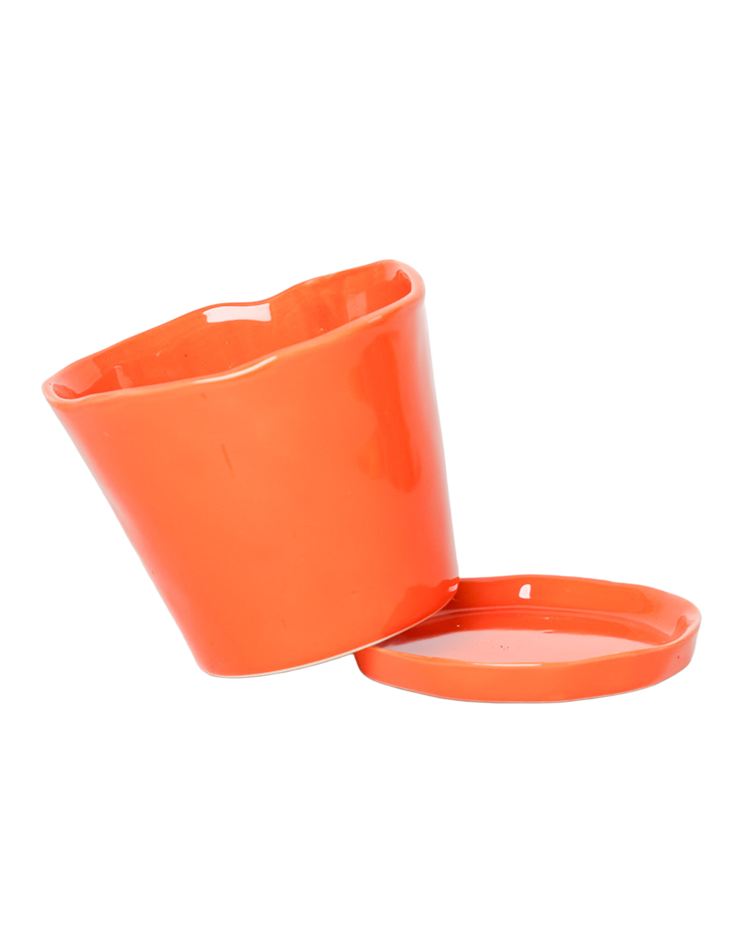 Chive - Wholesale Plant Pot - Tika Ceramic Pots With Saucer And Drainage Hole - 3"37