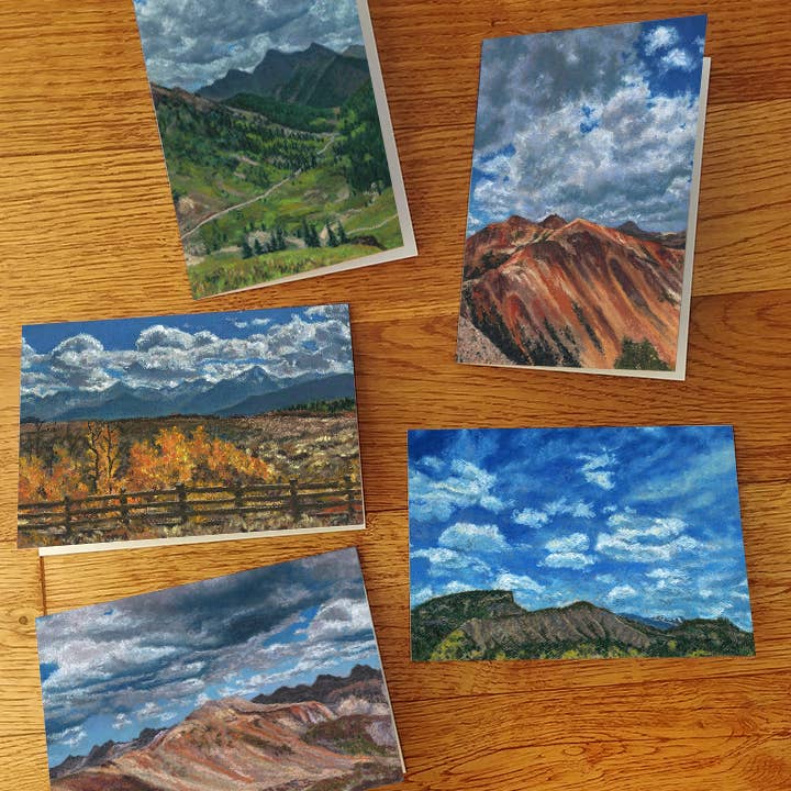 Colorado Mountains Part 2 Note Cards for wholesale by Duck Girl Art