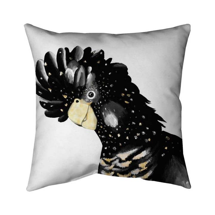 Grå Kakadua papegoja | Utanför kuddöverdrag 20 ”x 20" för wholesale på Faire
