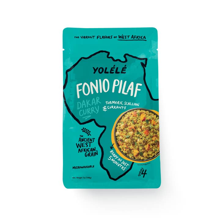 Pilaf au fonio et au curry de Dakar (6 x 7 oz) pour la vente par Yolélé
