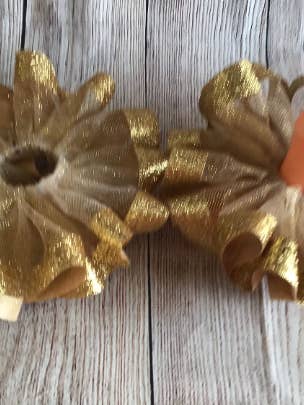 Gold Shimmer Ruffle Anklets for wholesale by Envy Her Dreams