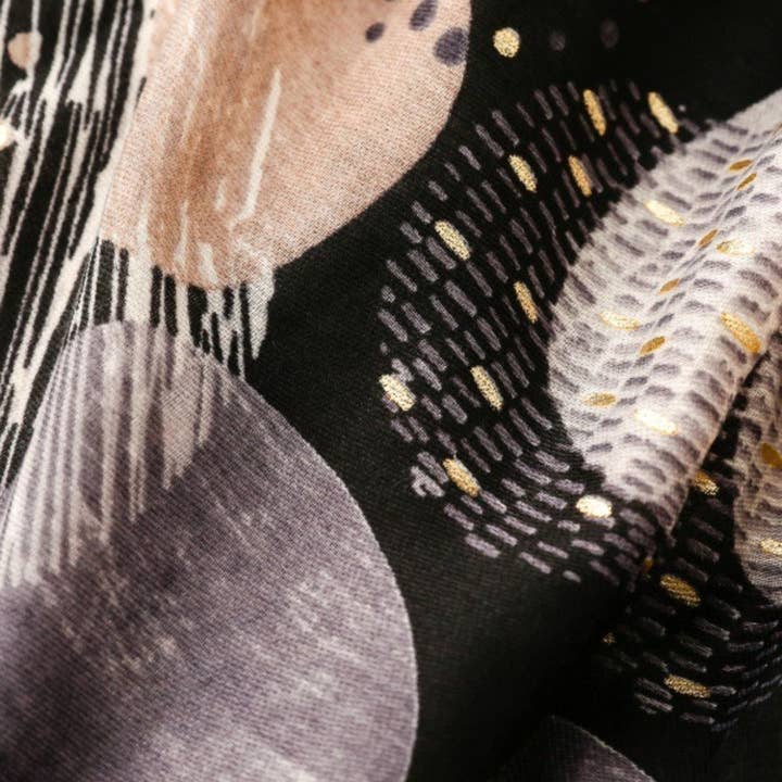 Funkyrel® Atzbranding Limited - Wholesale Scarf - Women's - Scarvii - Soft Retro Geometric Print Scarf - 4 Colors8