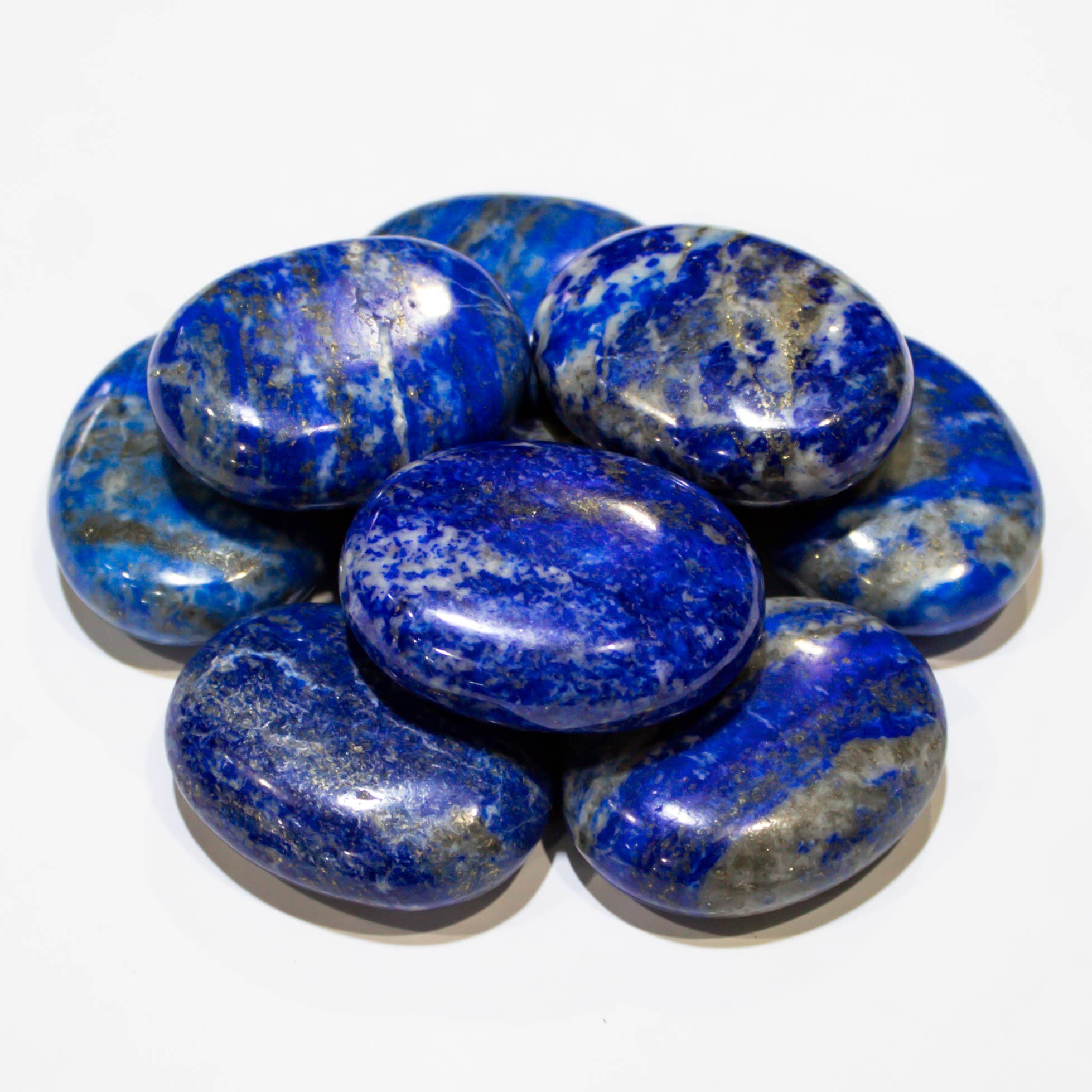 Quasar Gems USA - Wholesale Spiritual Stone/Crystal - Lapis Lazuli Pillows Palm Stone 1/2 KG1