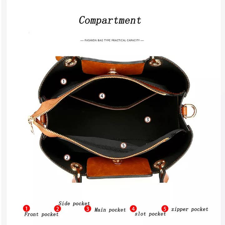 Savoy Active - Wholesale Shoulder Bag - Women's - Aaliyah Faux Crocodile Handbag Set ( 2-Pack) - RED1