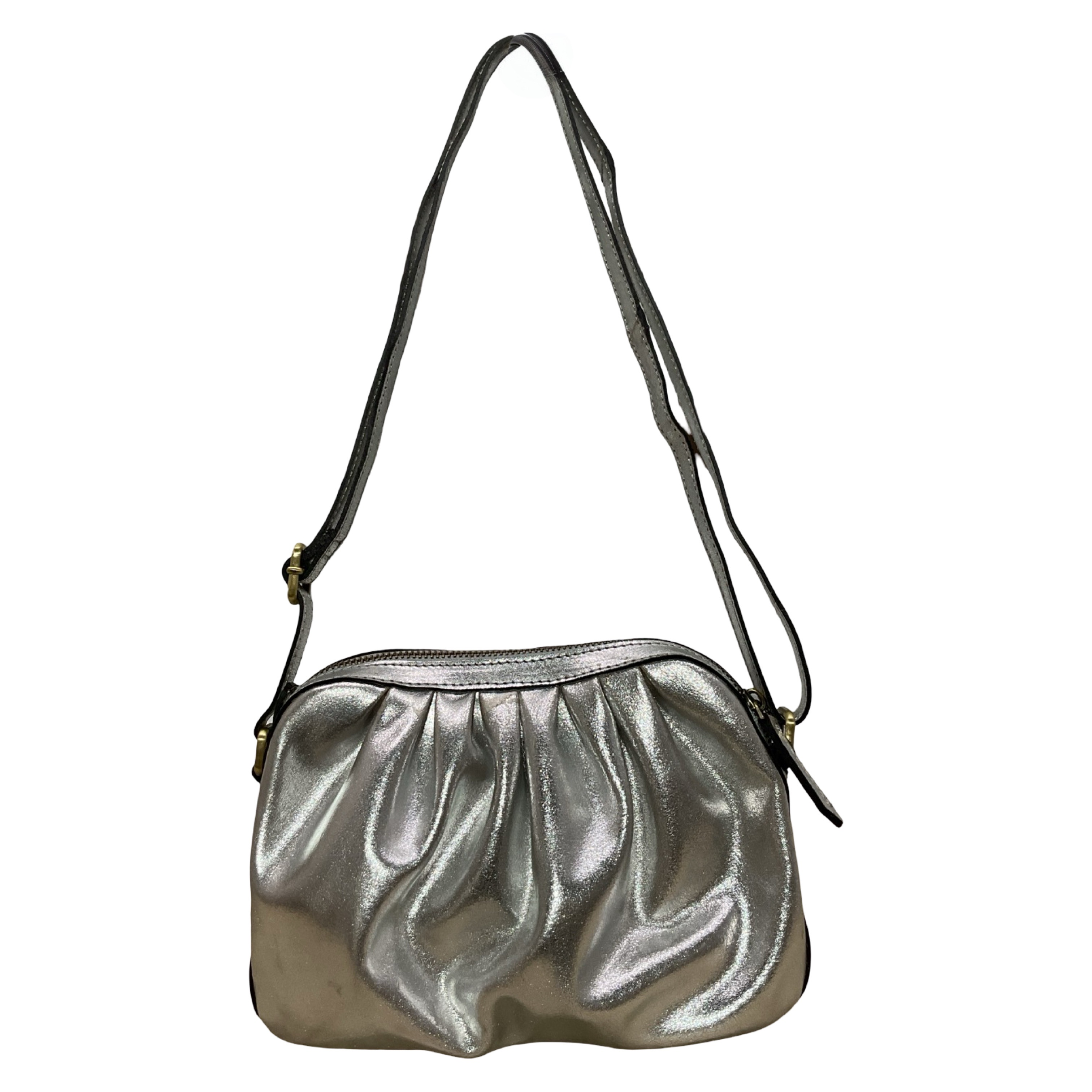Louisa lee - Vente Sac porté épaule – femme - Sac Cuir Métallique Paris1