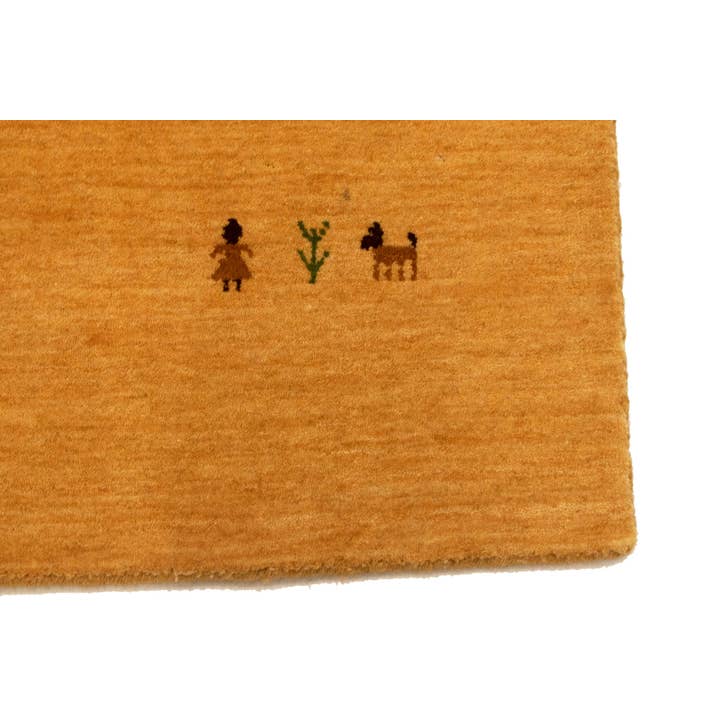 Magic Rugs Inc. - Wholesale Area Rug - Golden Peach 3x5 Modern Solid Color Tribal Rug | Oriental