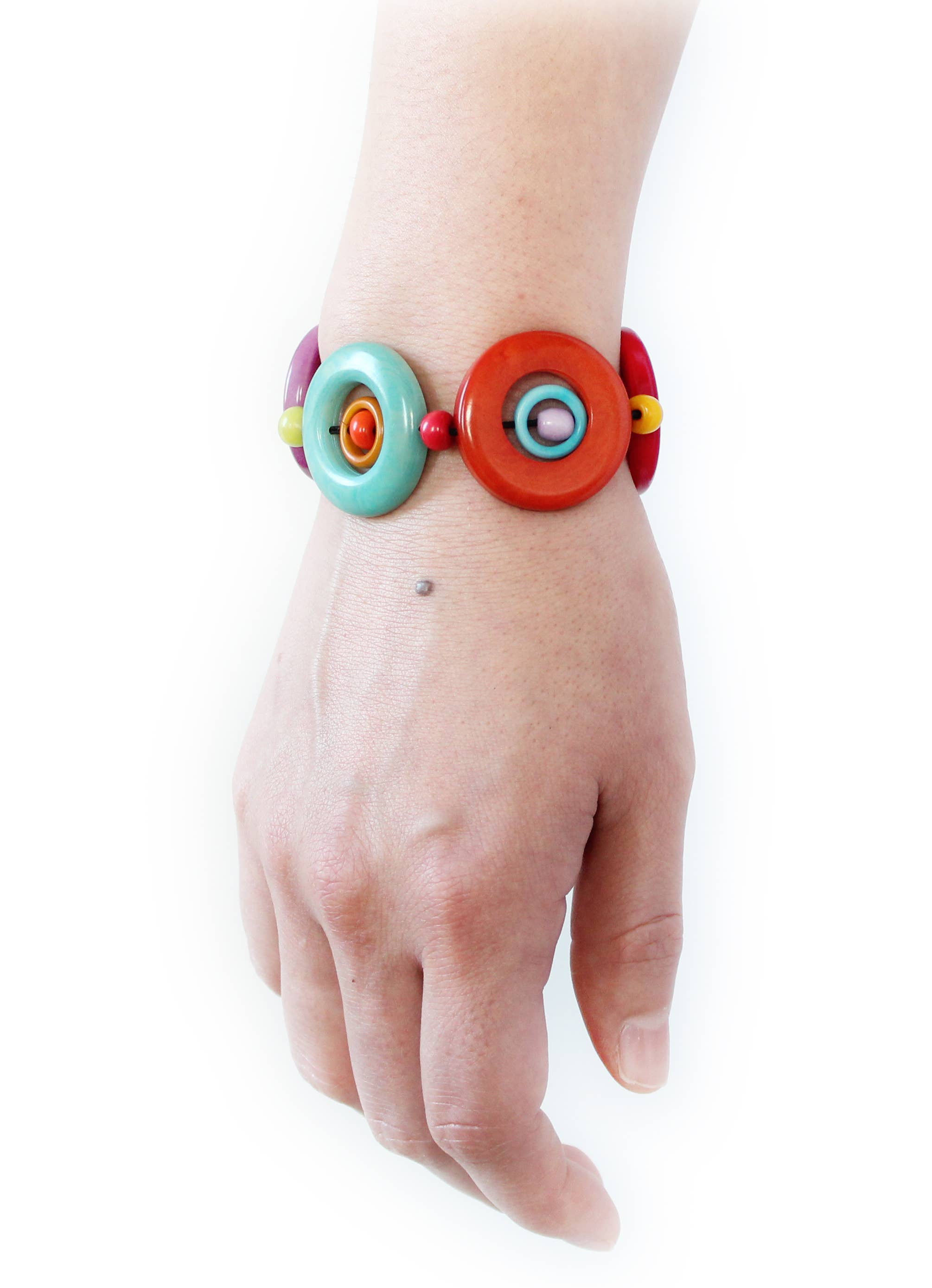 Muichic Natural Jewelry – Engroshandel Perlearmbånd – Cirkler Tagua Armbånd Håndlavet Fairtrade Let5