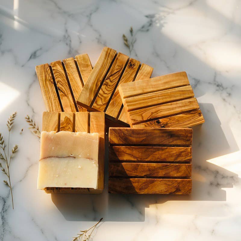 Egeflora – wholesale Bath soap dish – Handmade Olivewood Soap Dish0
