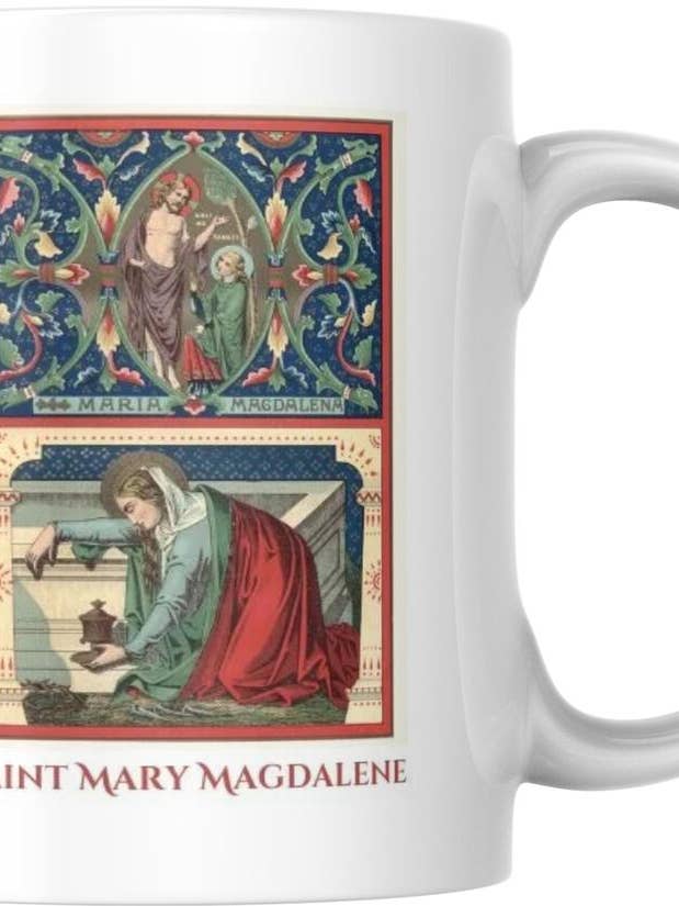 Saint Mary Magdalene Religious Catholic Ceramic Coffee Mug for wholesale by Sal Et Lux