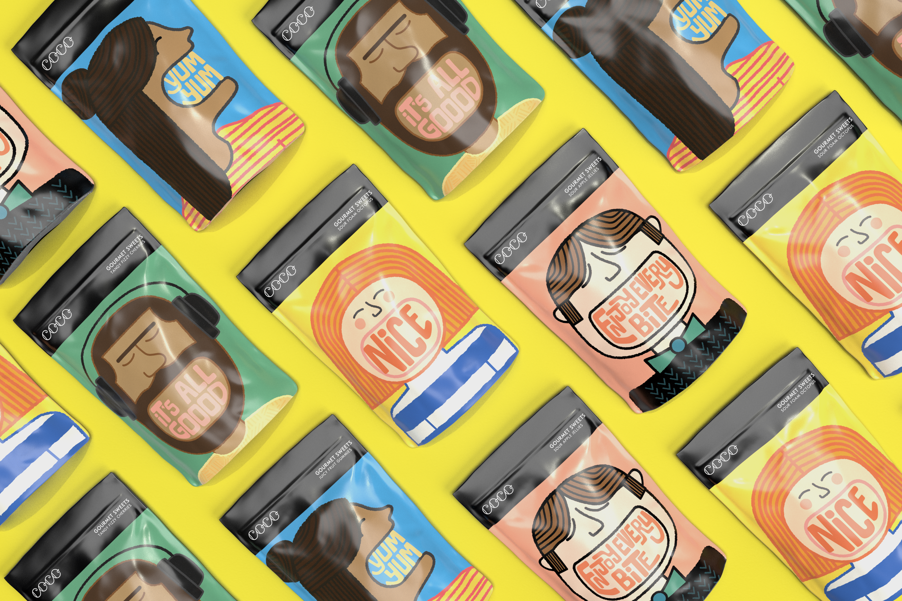 COCO Chocolatier [No duties when shipping to US!] – wholesale Gummy – Tangy Fizzy Cherries 100G (Pack of 12)1