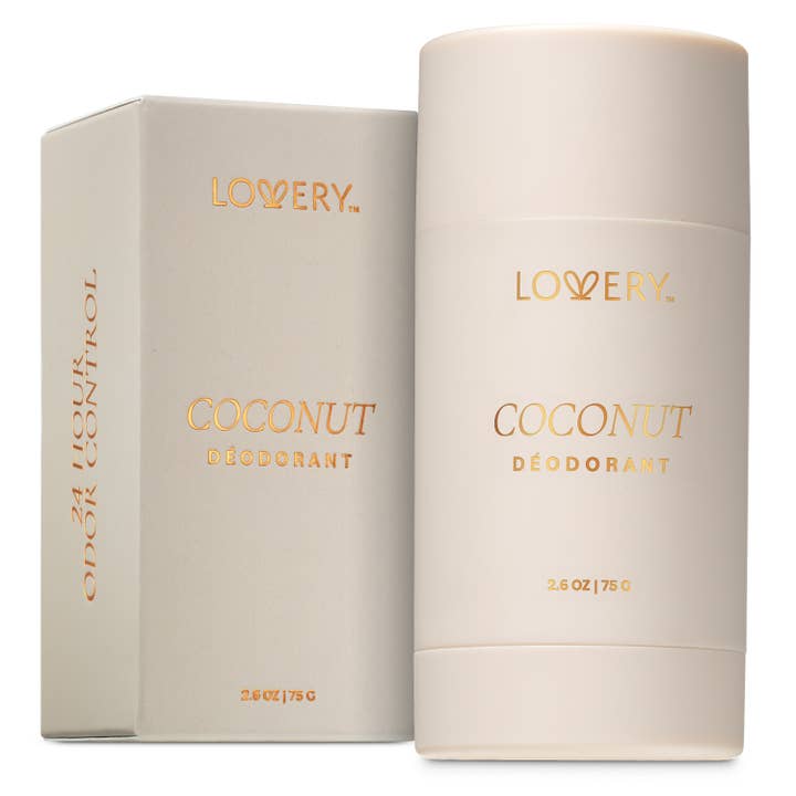Coconut Aluminum Free Deodorant Stick, 24hr Odor Control 2.6 for wholesale by Lovery