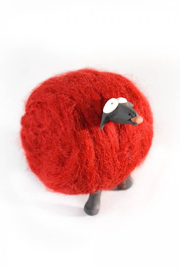 Chicoração – Objeto de mesa decorativo por atacado – Mascote de Boneca de Lã Feita à Mão | Ovelha - várias cores8