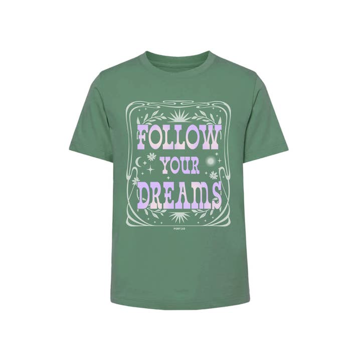 Follow Dreams T-shirt voor kinderen, meisjes, jongens voor wholesale door Port 213