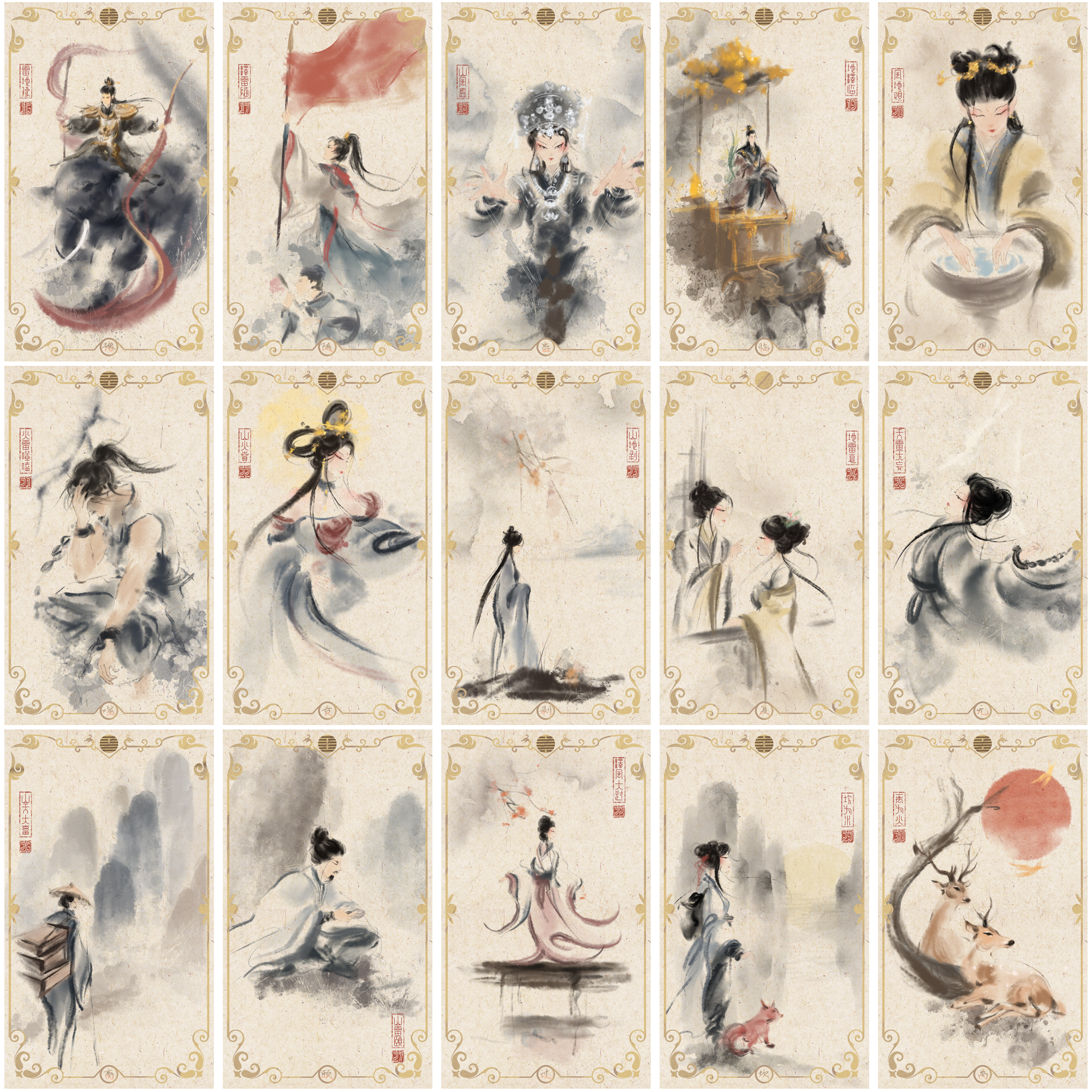 Vermilion Collection - Wholesale Tarot Cards - I Ching Oracle by GeGe9