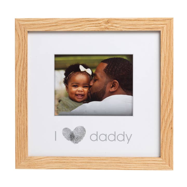 Kate & Milo - Wholesale Picture Frame - Kids & Baby - I Love Daddy Thumbprint Picture Frame, Nursery Decor