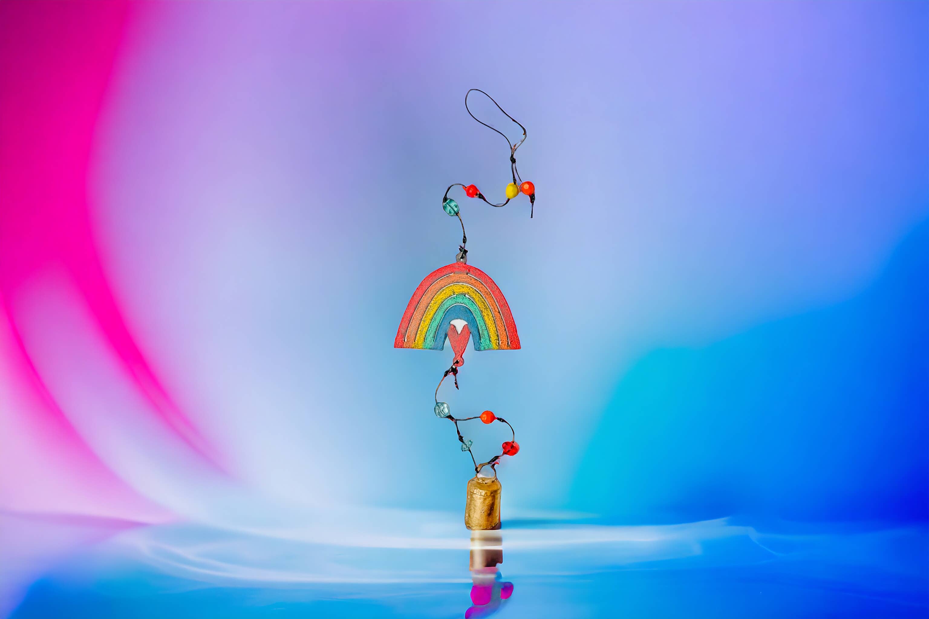 Whimsies – Großhandel Windspiele – Regenbogen-Windspiel Glocke mobile Hippie-Verzierung umweltfreundlich8