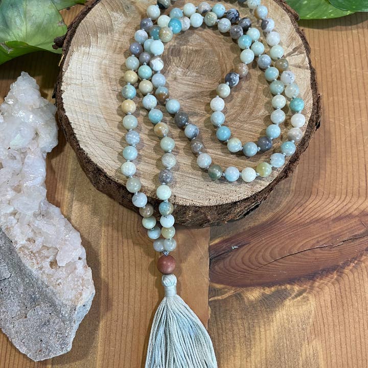 Tangled Up In Hue - Vente Kit de bricolage - Kit de collier Mala DIY avec perles en pierre véritable