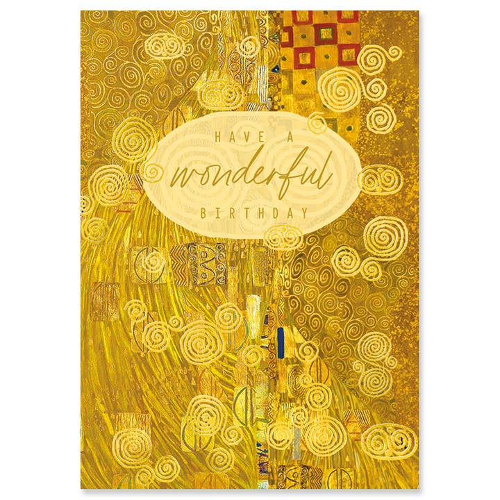Calypso Cards Inc. - Wholesale Birthday Card - Vienna Gold | J&M Martinez Birthday Card